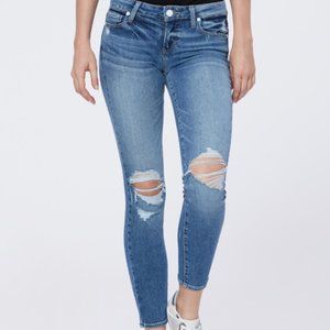 PAIGE Verdugo Ankle Destructed Skinny Jeans 27